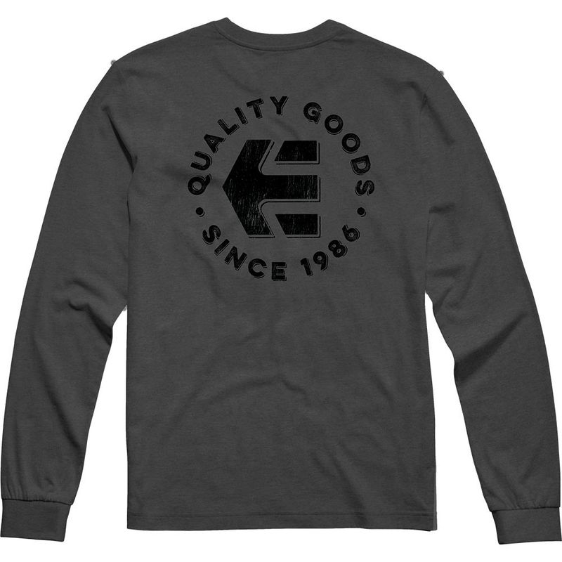 ETNIES - Polera Manga Larga Sicen 1986 Charcoal Heather Grey ETNIES