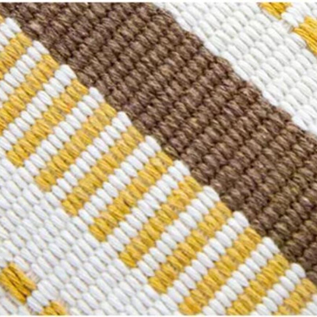 RELAN - Pouf / Puff Cubo Líneas Tejido 40 x 40 cm Relan