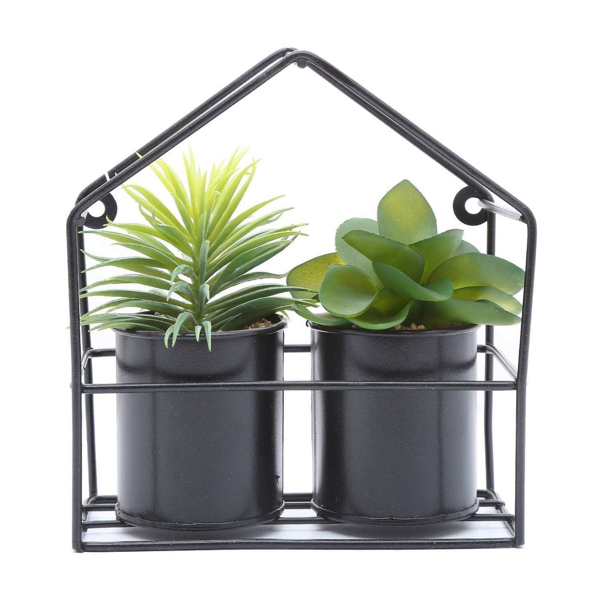 HOME ESSENTIALS - Set 2 suculentas artificiales 18 cm