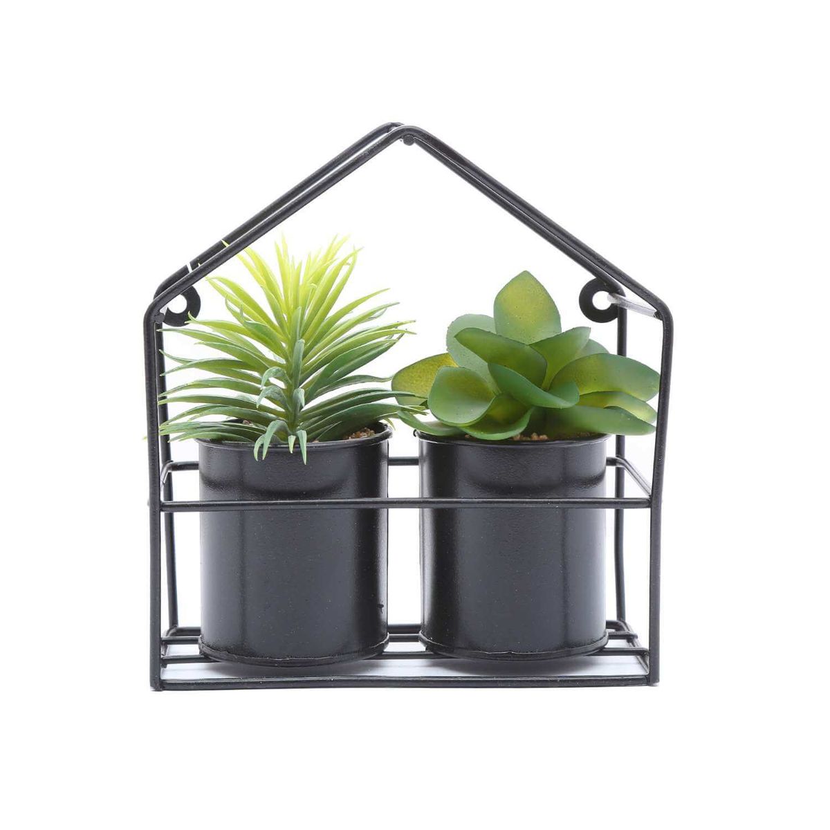 HOME ESSENTIALS - Set 2 suculentas artificiales 18 cm