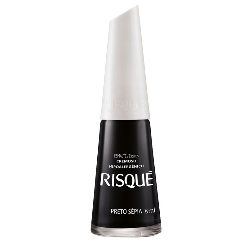 RISQUE - Esmalte Uñas Hipoalergénico Preto Sepia