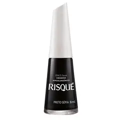 RISQUE - Esmalte Uñas Hipoalergénico Preto Sepia