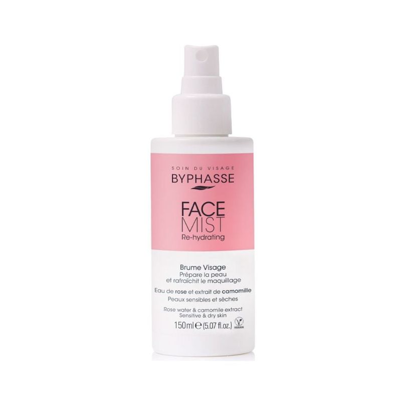 BYPHASSE - Bruma Facial Re-Hydrating Pieles Sensibles Y Secas 150 Ml