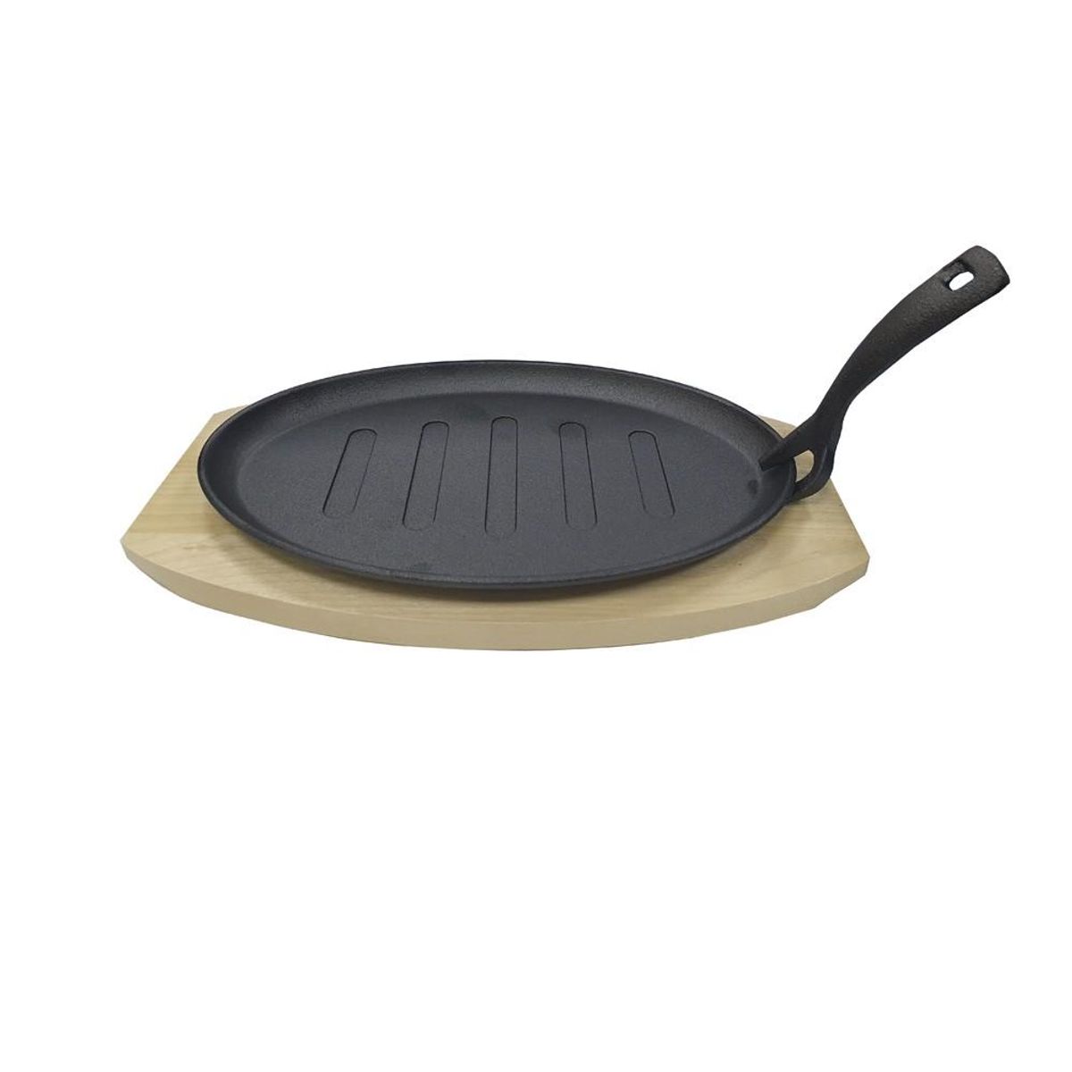 IMAHE - SARTEN DE HIERRO OVALADO CON BASE 27 cm IMAHE