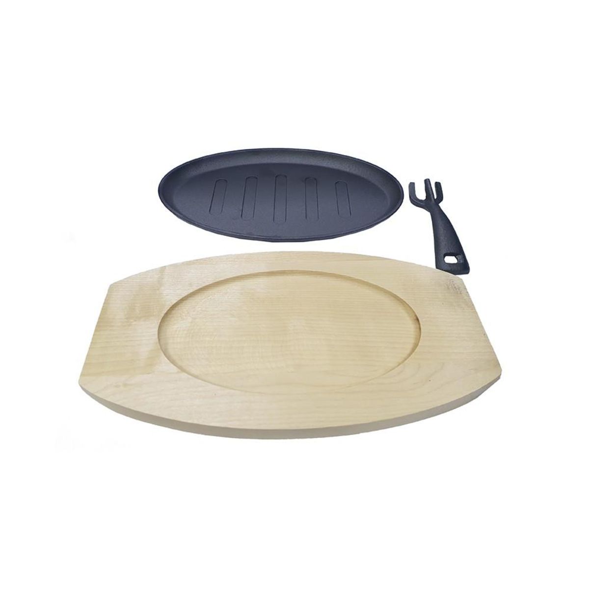 IMAHE - SARTEN DE HIERRO OVALADO CON BASE 27 cm IMAHE