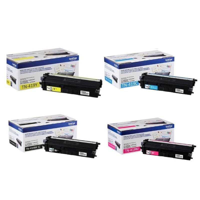 BROTHER - Pack de cartuchos de tóner TN-419 4 Colores
