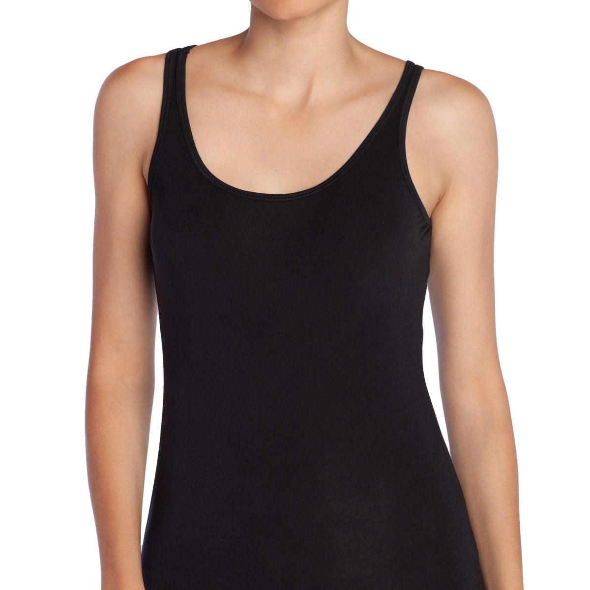 TAIS - Camiseta Mujer Regata Bamboo Negro Tais