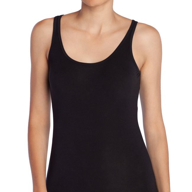 TAIS - Camiseta Mujer Regata Bamboo Negro Tais
