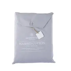 COMPLEMENTA HOMEDESIGN - Cubreplumón Algodón Ava - Cool Grey / 1 - 1,5 PL