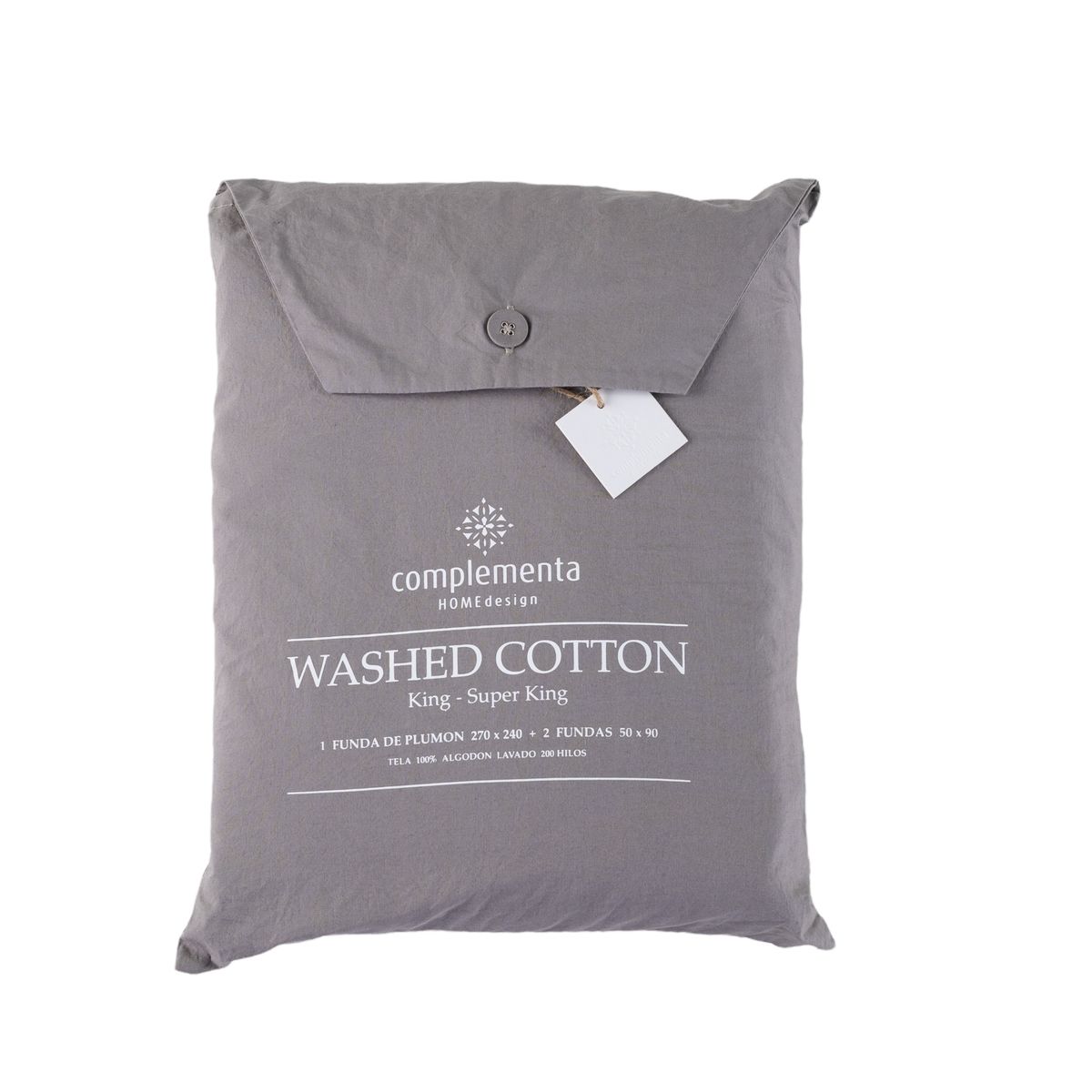 COMPLEMENTA HOMEDESIGN - Cubreplumón Algodón Ava - Taupe / 2 PL