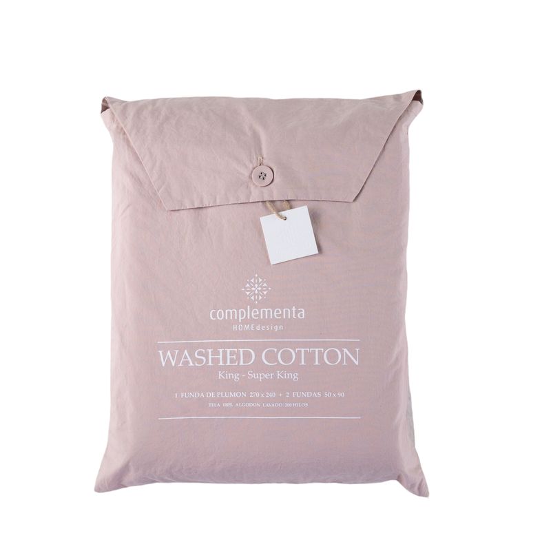 COMPLEMENTA HOMEDESIGN - Cubreplumón Algodón Ava - Rosa Palo / 2 PL