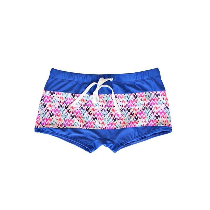 SAMIA - Short tipo bóxer para hombres estampado rosado SAMIA