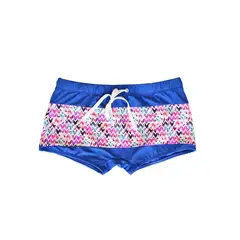 SAMIA - Short tipo bóxer para hombres estampado rosado