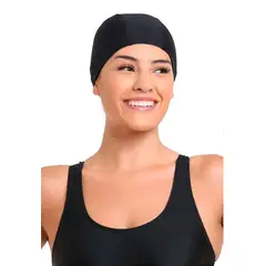 SAMIA - Gorro de natación de lycra color negro