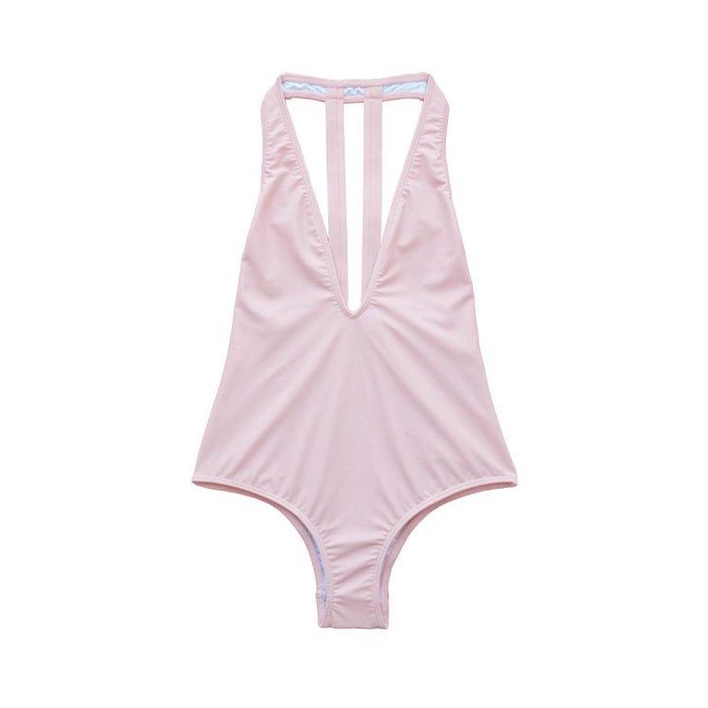 SAMIA - Traje de baño escotado rosado SAMIA.