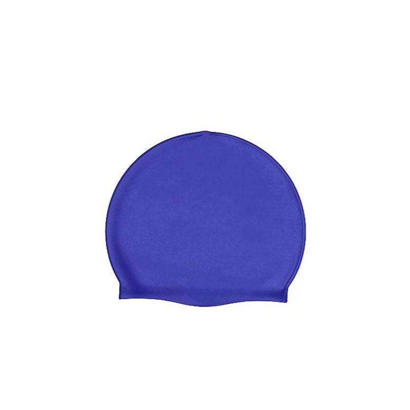 SAMIA - Gorro de natación de silicona azul SAMIA