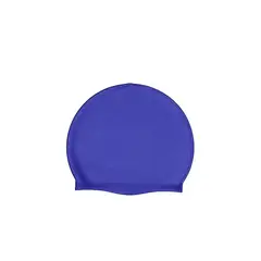 SAMIA - Gorro de natación de silicona azul