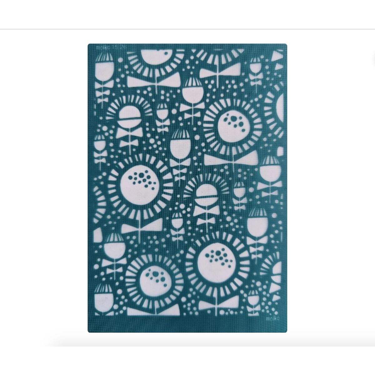 GENERICO - PANTALLA DE SEDA MOIKO MODELO FLORES FOLK