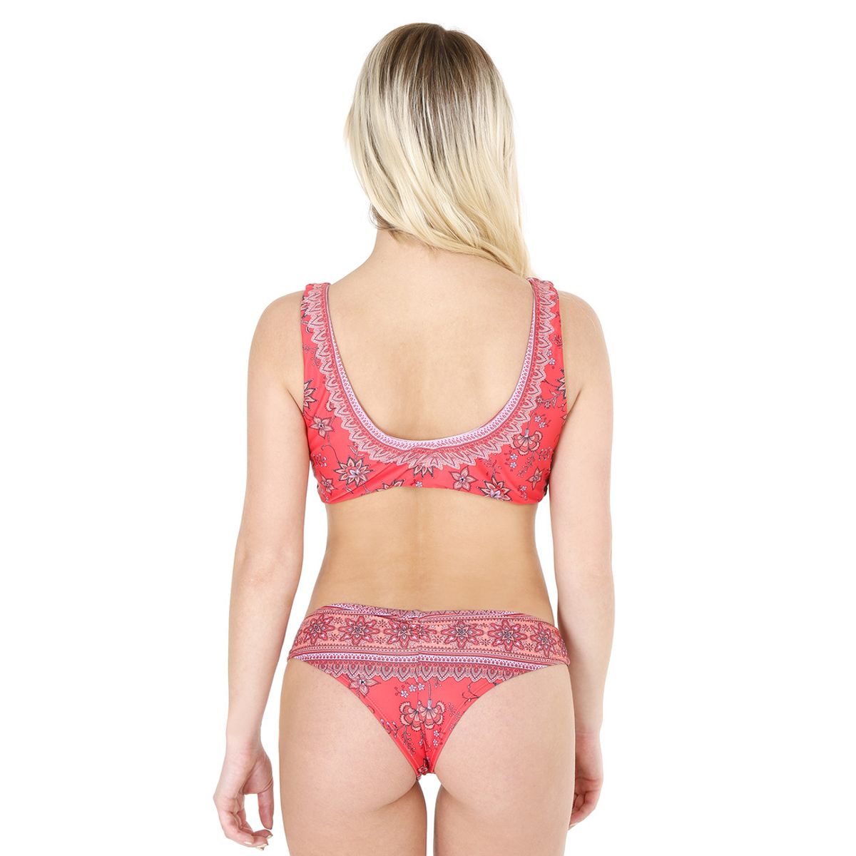 H2O WEAR - Traje de Baño Bikini Top Camiseta para Mujer Rojo H2O WEAR