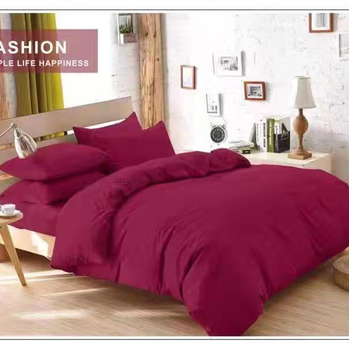 GENERICO - Ropa de cama Juego de sabanas para cama King BURDEO