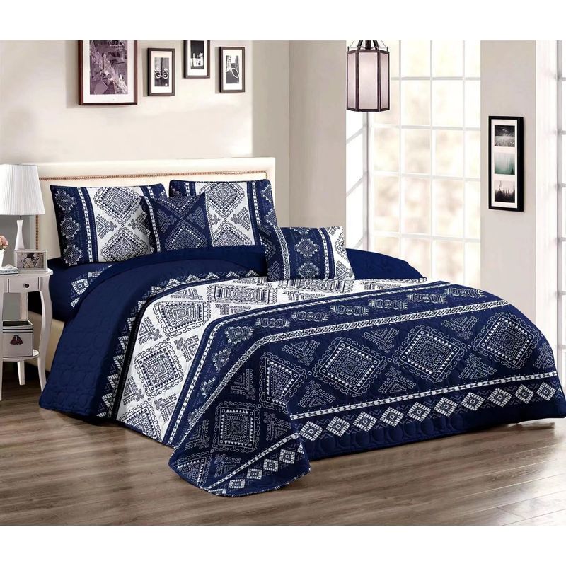 GENERICO - Cobertor de verano tipo Quilt  Juego de Sabanas King