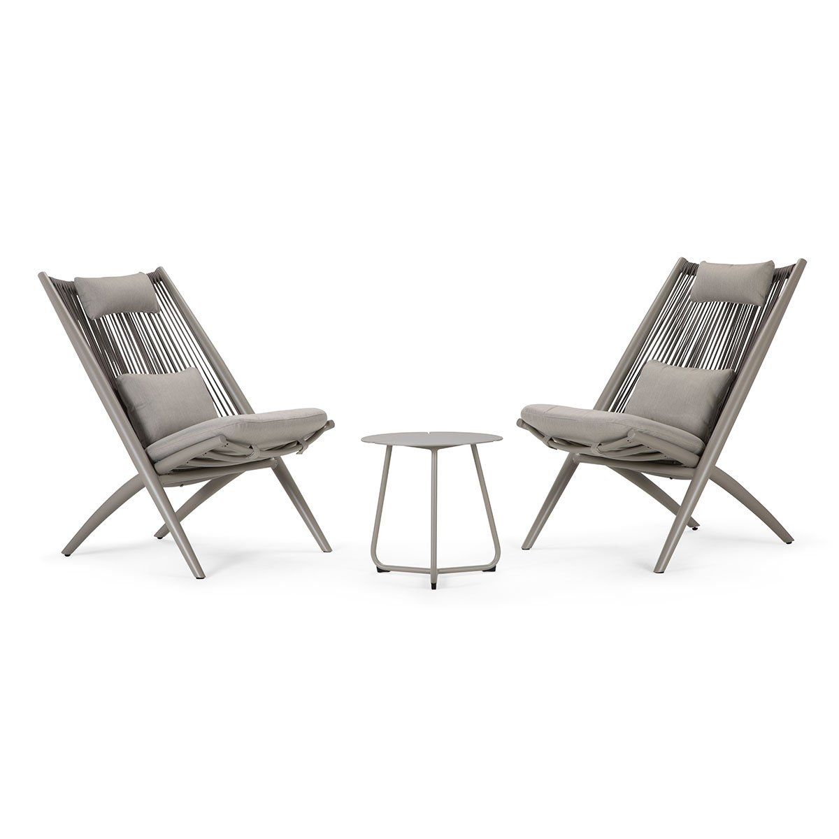 ROSEN - Set Balcón de Terraza Rosen Lumbarda 3 Piezas Taupe