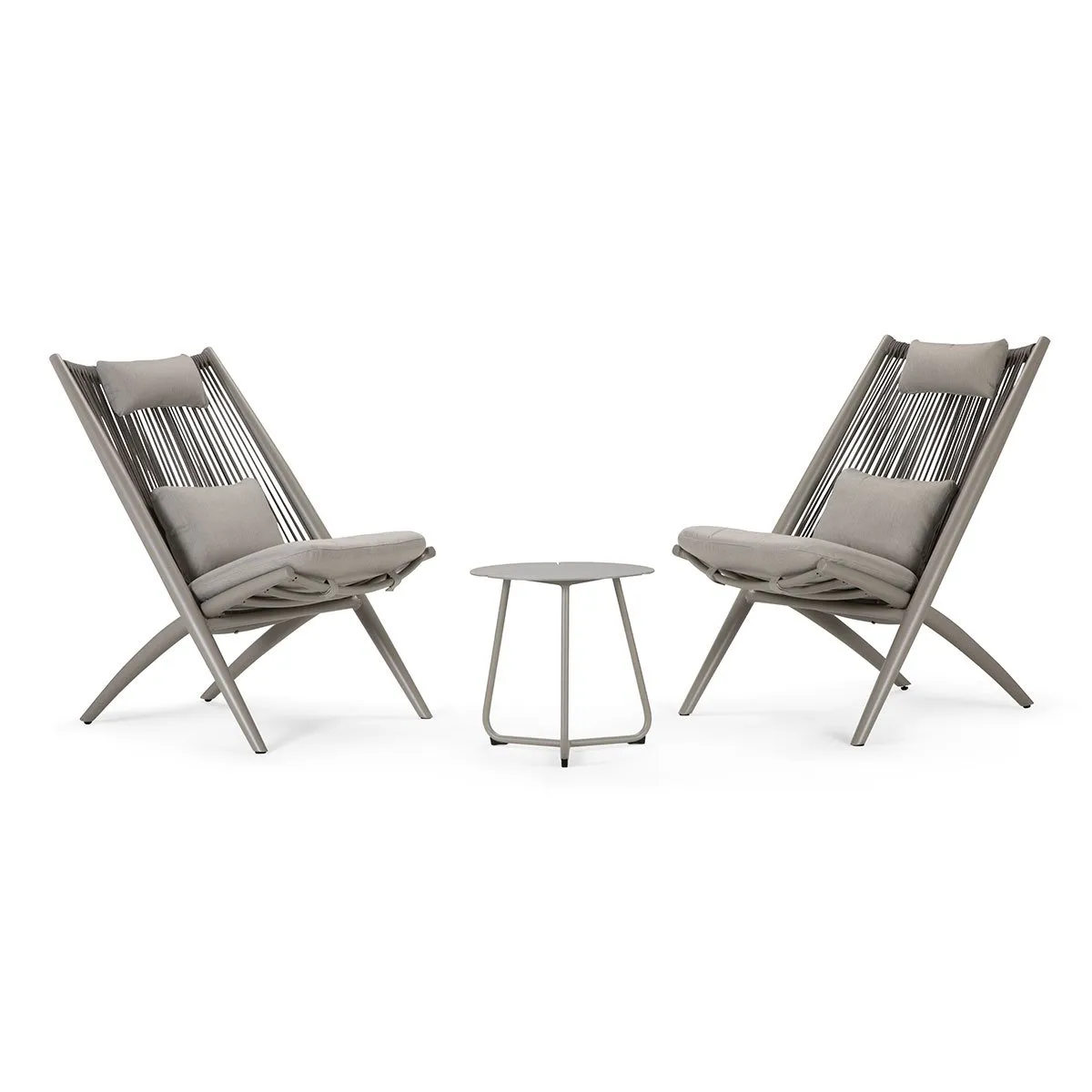 ROSEN - Set Balcón de Terraza Rosen Lumbarda 3 Piezas Taupe