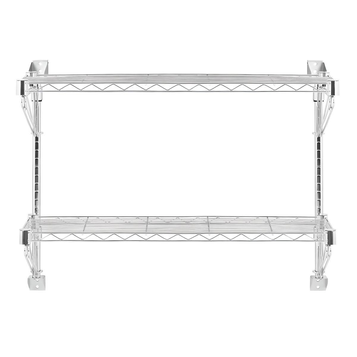 PROCHEF - Repisa 2 bandejas 90x35x80 cm. Acero Cromado. Cap. 300 kg.