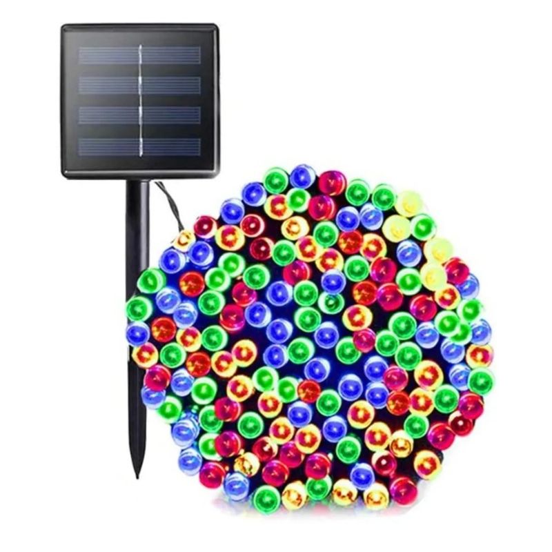 GENERICO - Luces Guirnalda Navideñas Solar 200 Led Multicolor Luces Navidad 20m