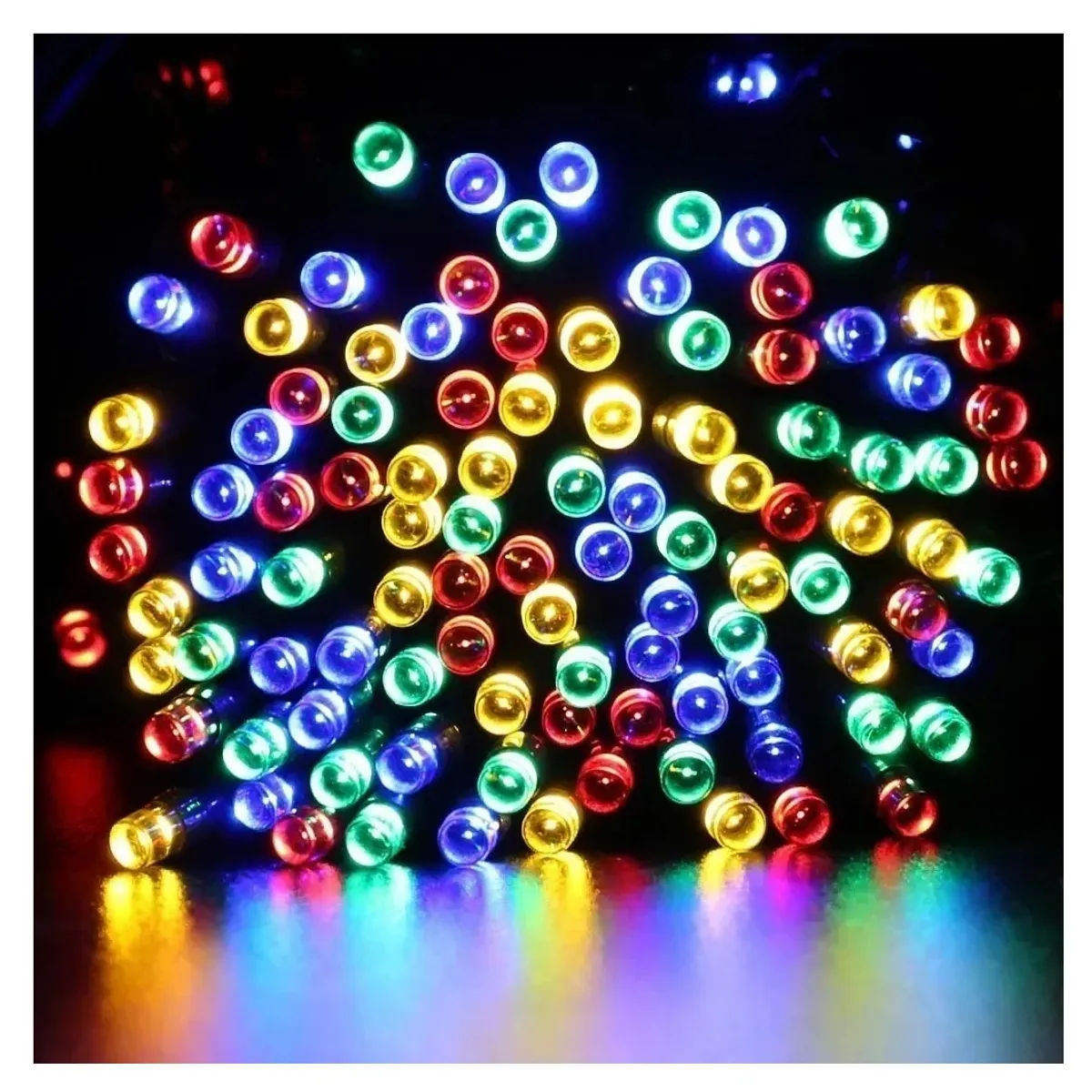 GENERICO - Luces Guirnalda Navideñas Solar 200 Led Multicolor Luces Navidad 20m