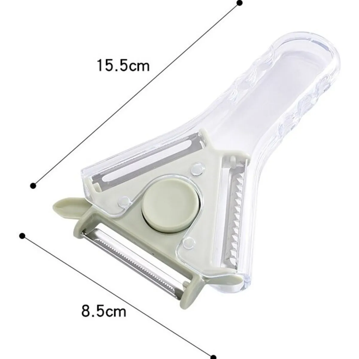 GENERICO - Pelador Papas Frutas Y Verduras - 3 En 1 - Multiuso