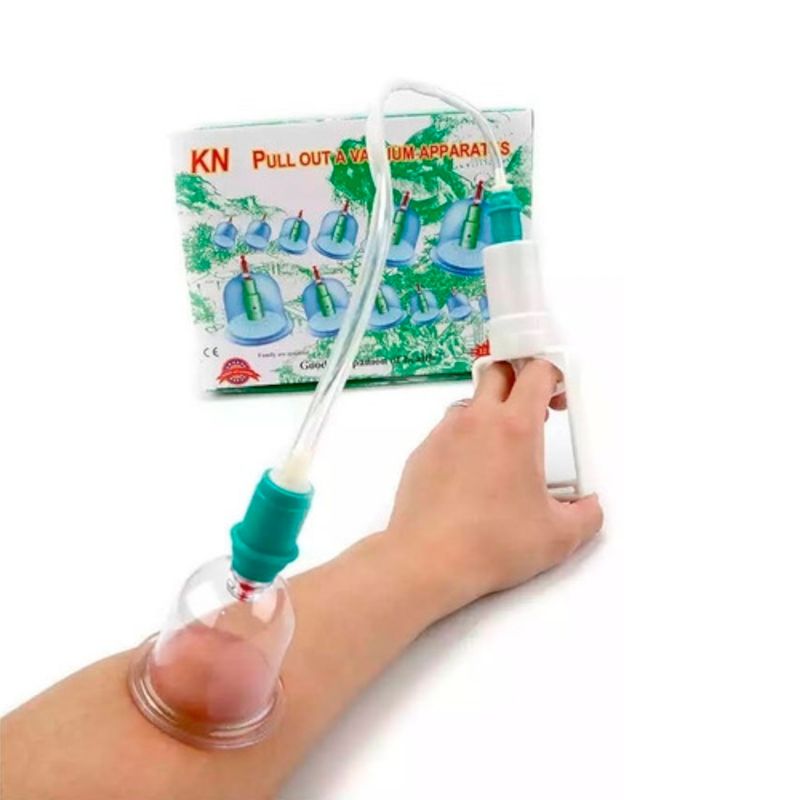 GENERICO - Set 12 Ventosas Chinas Masajes Ventosa Elimina Dolores Kit