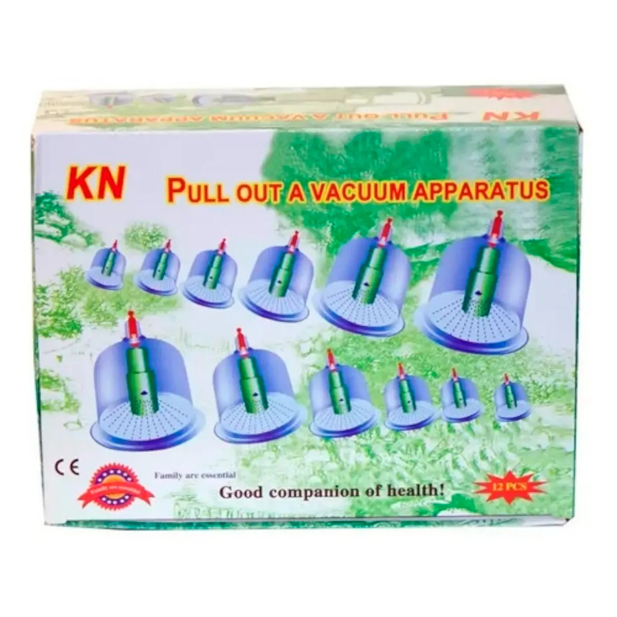 GENERICO - Set 12 Ventosas Chinas Masajes Ventosa Elimina Dolores Kit