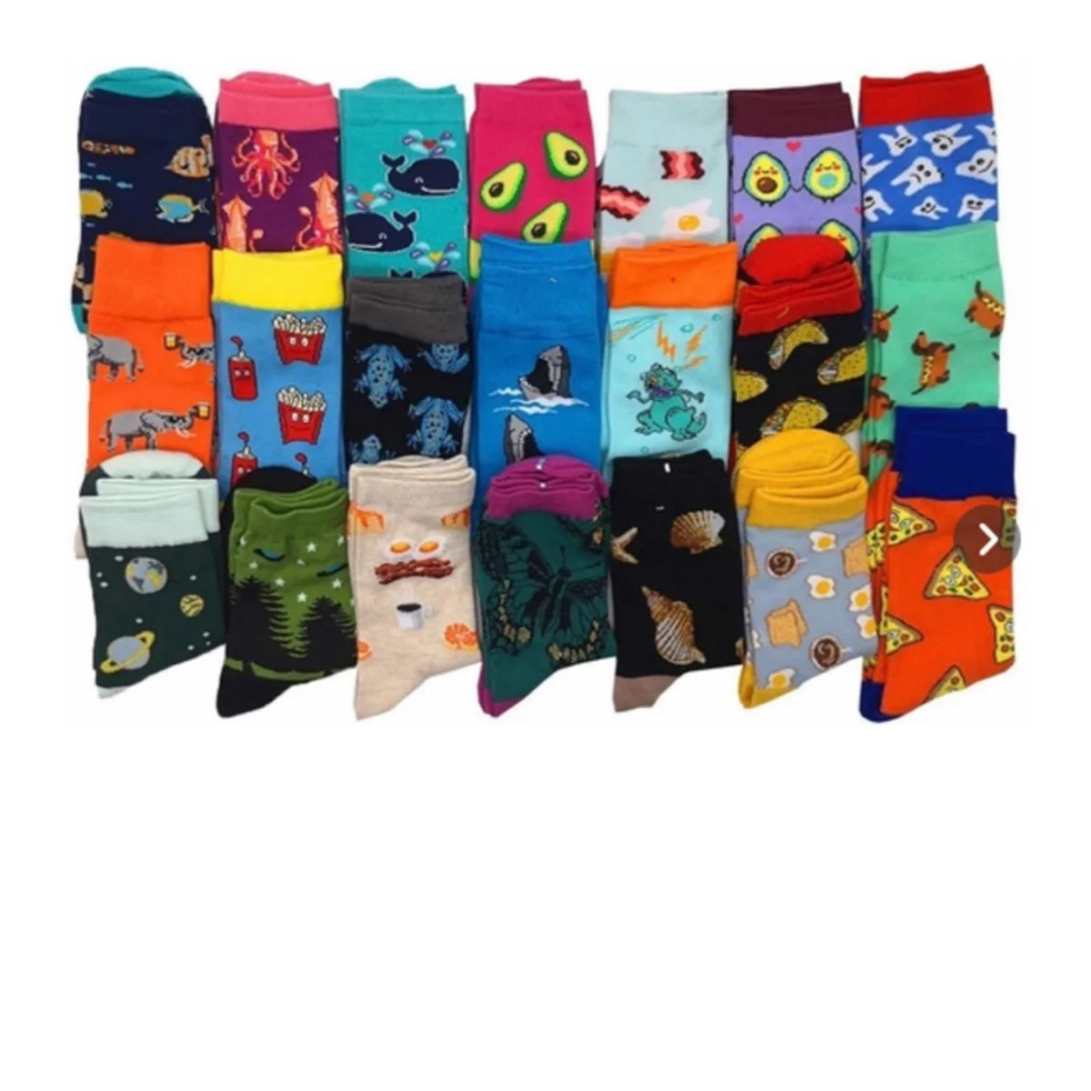 EVERSO - Pack12 Calcetines Diseños Variados Algodón Para Hombre.