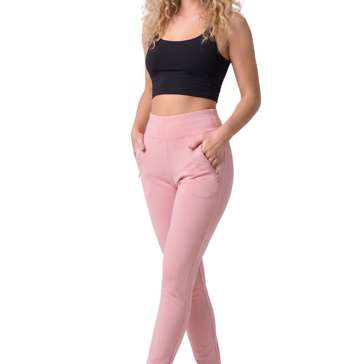 LOOK SHOP - Pantalón Calza Forro Piel. Bolsillo Cierre. M A Xl. H1