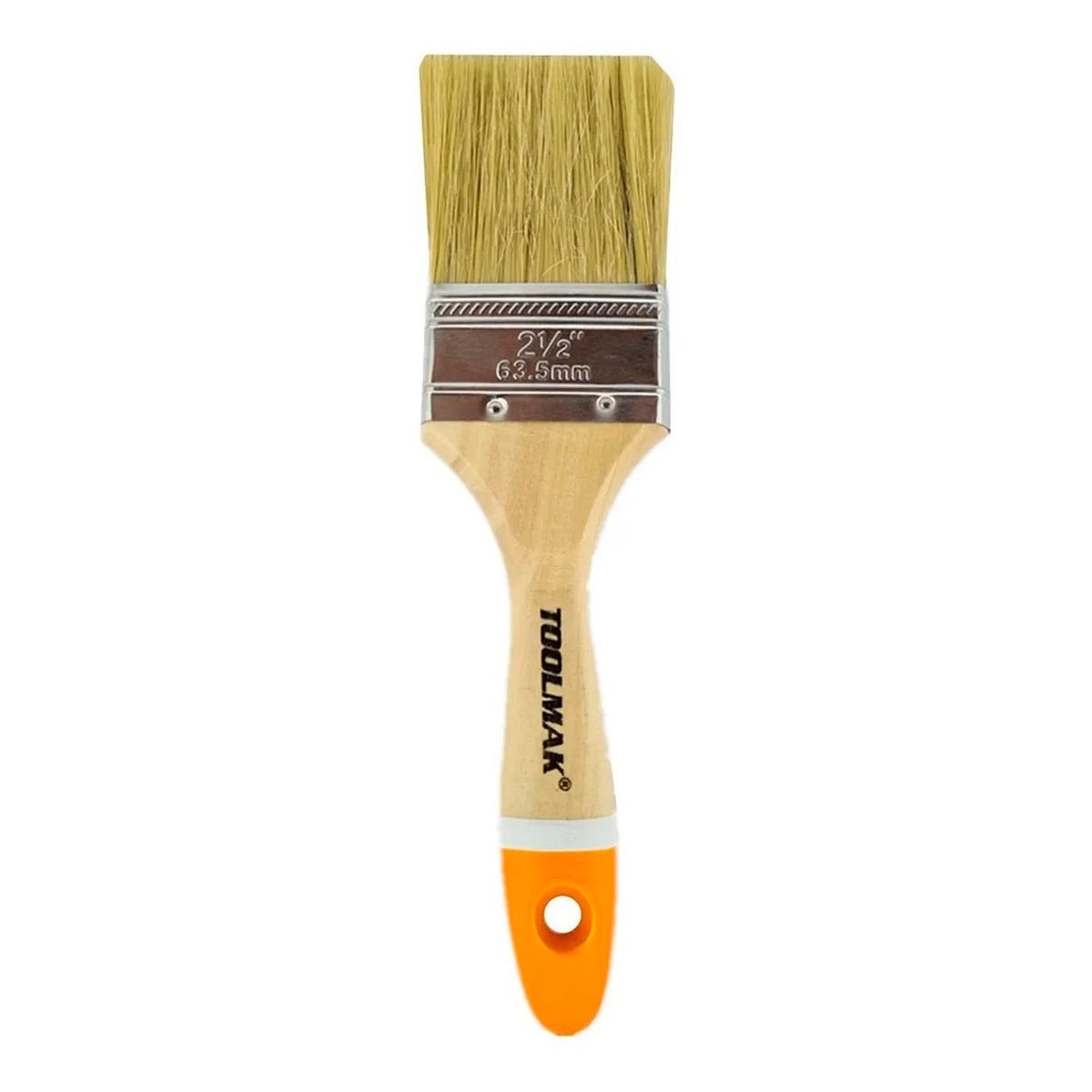 GENERICO - Brocha Para Pintar 2.5 Pulgadas (63mm) Mango Madera Toolmak