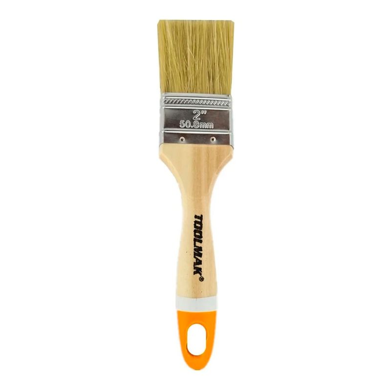 GENERICO - Brocha Para Pintar 2 Pulgadas (50mm) Mango Madera Toolmak