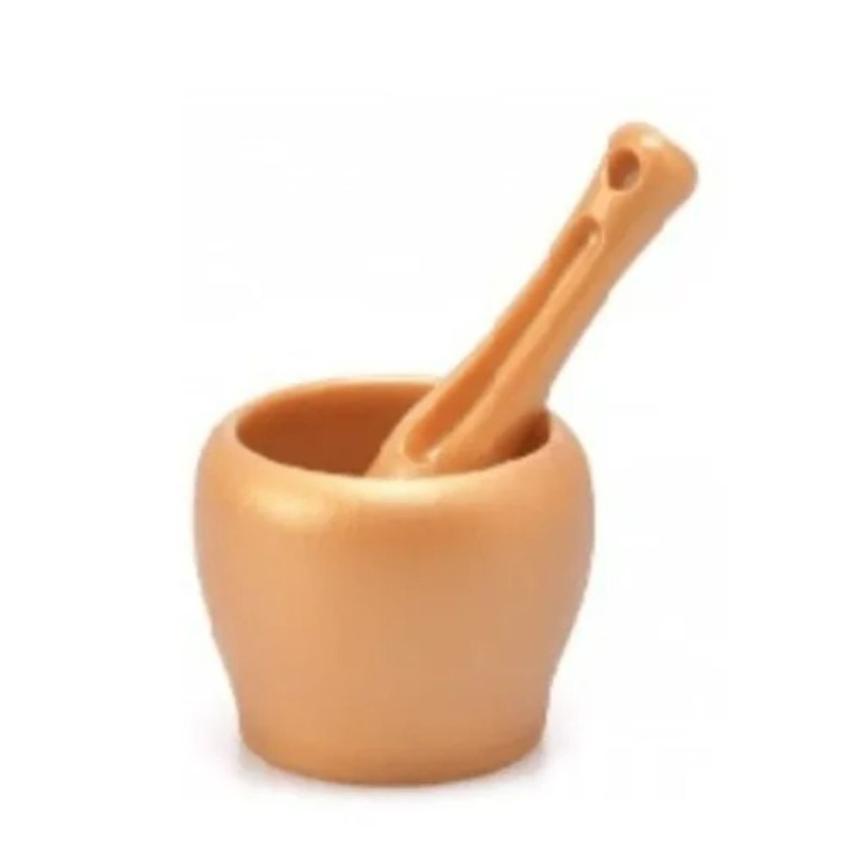 GENERICO - Mortero Moledor Picador Triturador De Ajo Plástico Marmol - NARANJA