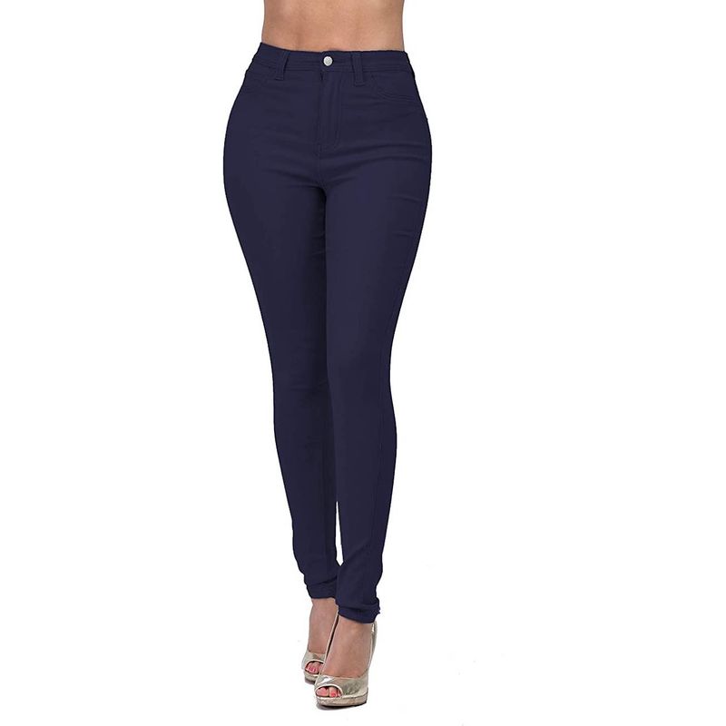HENNE CLOTHING - Pantalón Leggins Mujer - tiro alto - tipo jeans