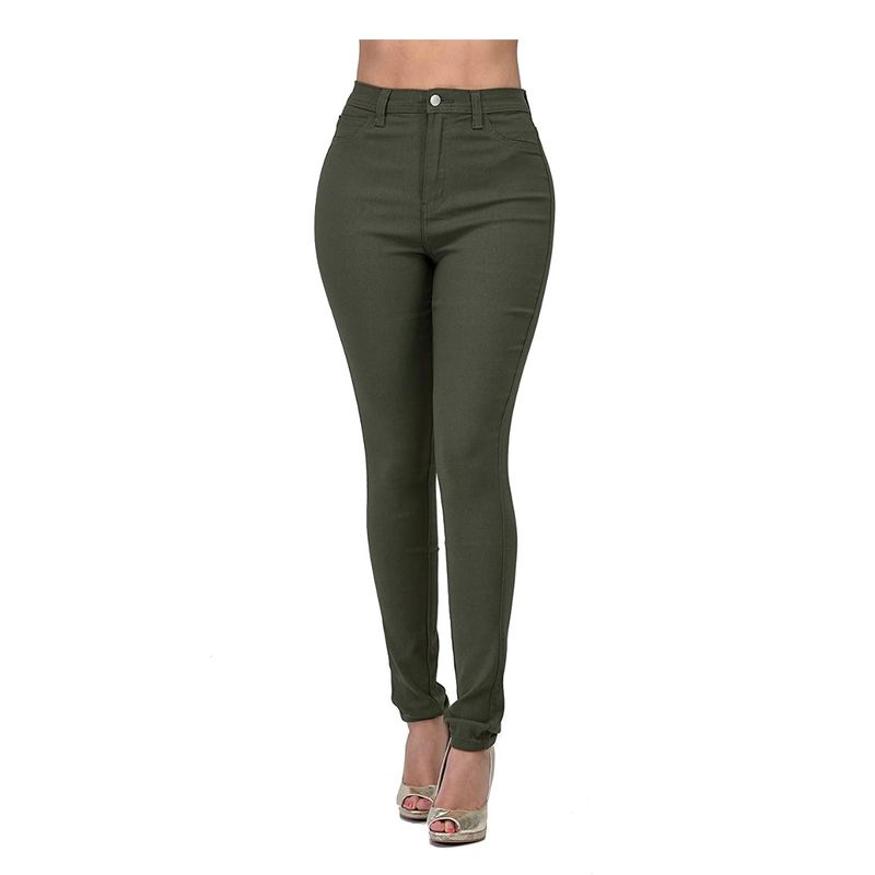 HENNE CLOTHING - Pantalón Leggins Mujer - tiro alto - tipo jeans