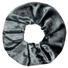 SCRUNCHIES - Scrunchie terciopelo satinado gris
