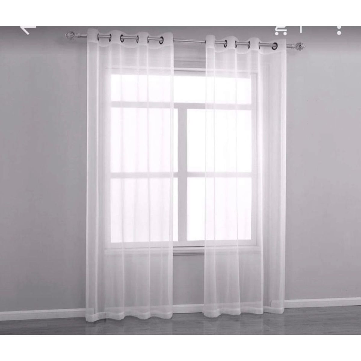 GENERICO - VISILLOS BLANCOS, 2 paños medida cada paño 140x230 Cm