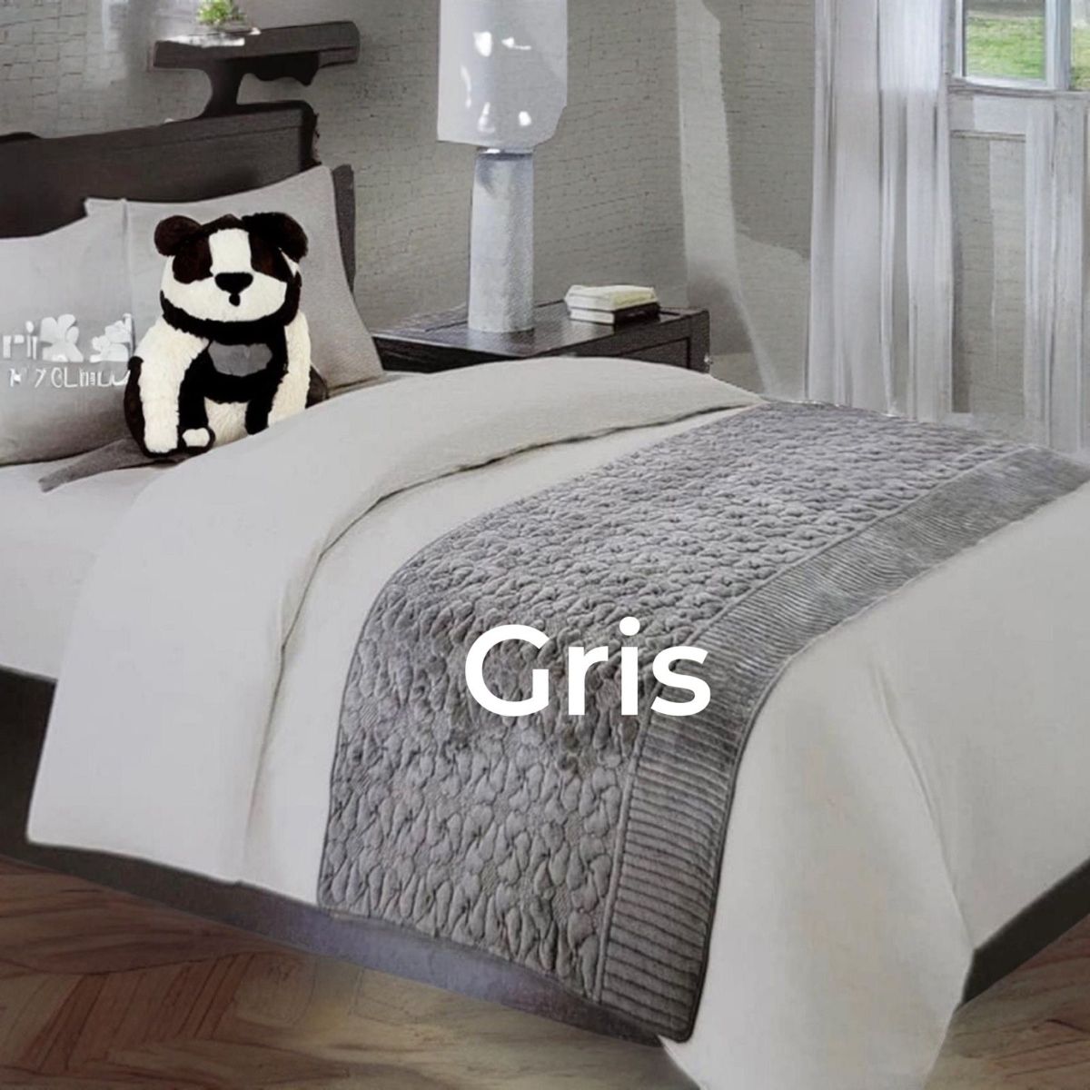 GENERICO - Piecera De Cama Tela Plush Y Genero Reversible