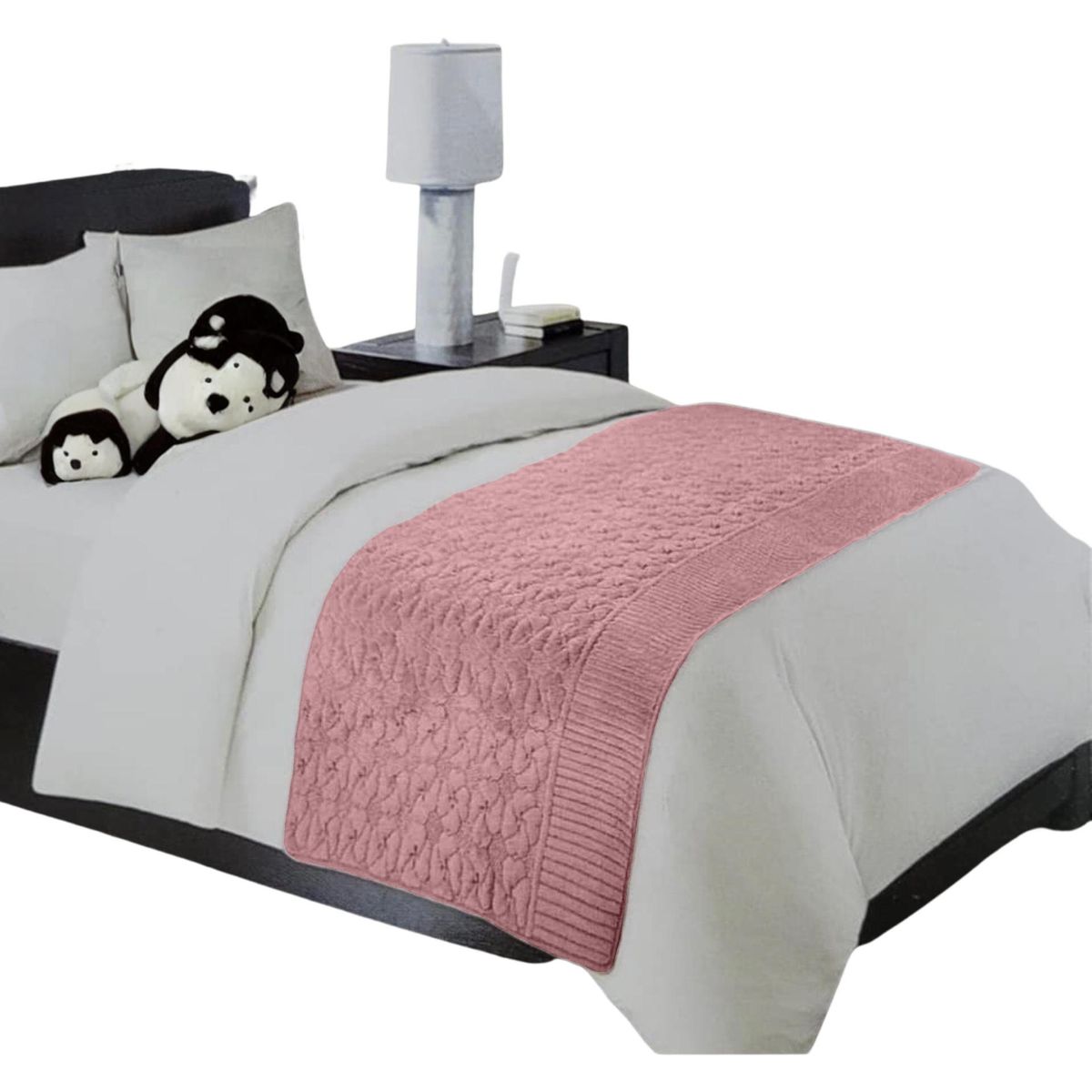 GENERICO - Piecera De Cama Tela Plush Y Genero Reversible