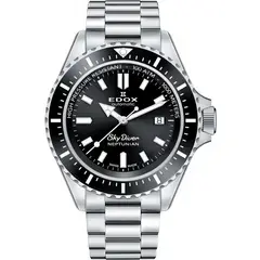 EDOX - Reloj Automatico Hombre Sky Diver Negro