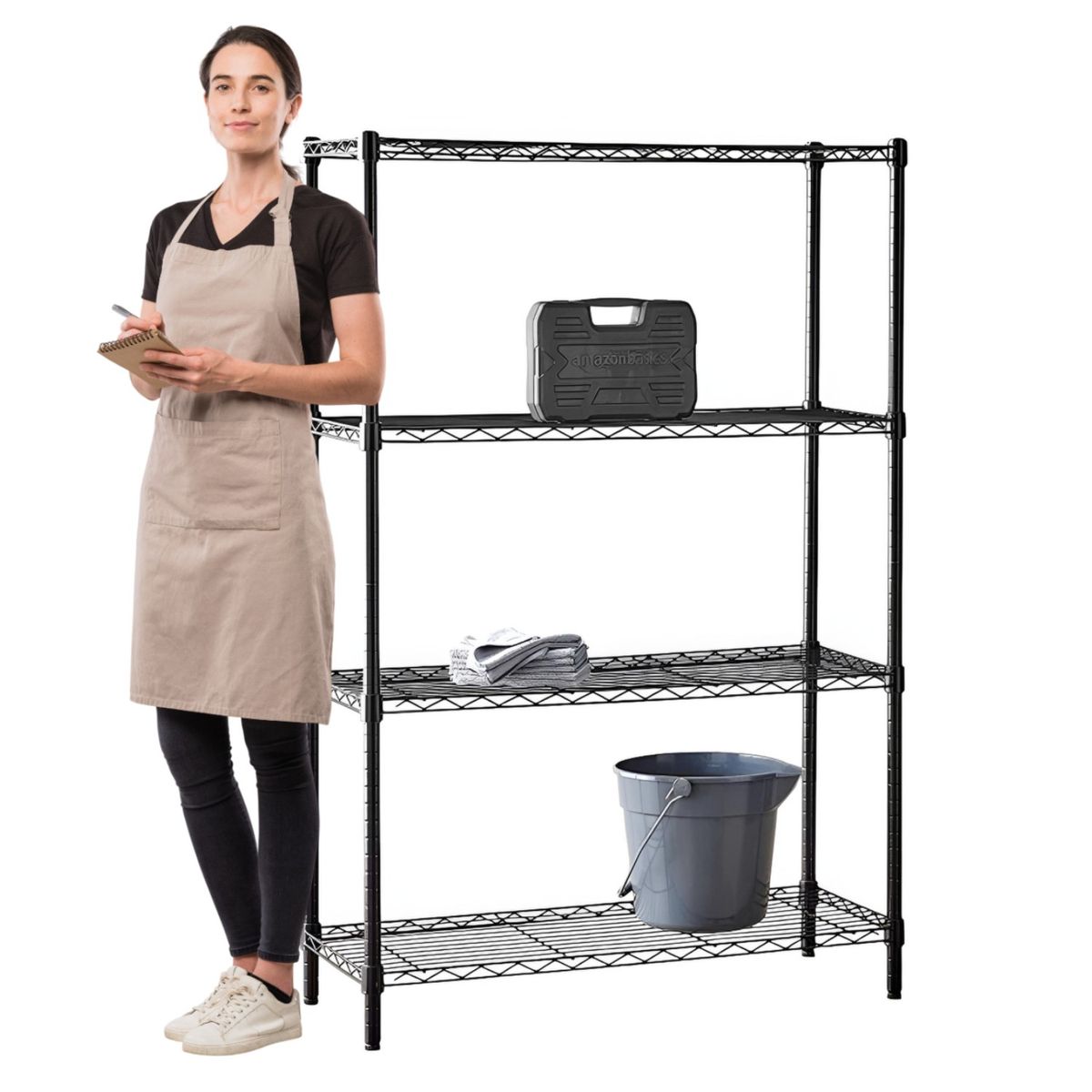 PROCHEF - Estante 90x35x150 cm. Acero Pintado 4 bandejas. Cap. 480 kg.