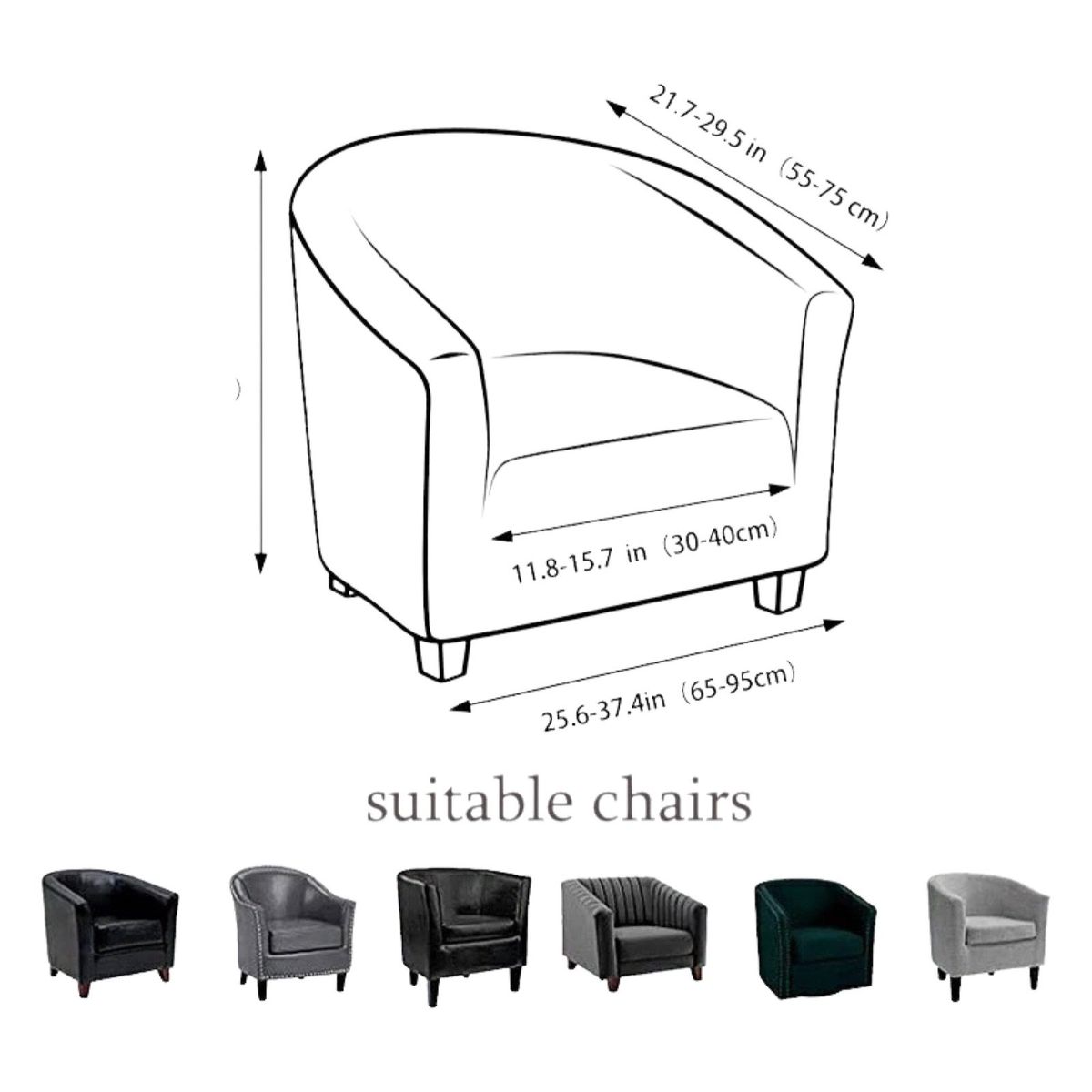 GENERICO - Fundas Para Poltronas Texturizada Y Elasticadas