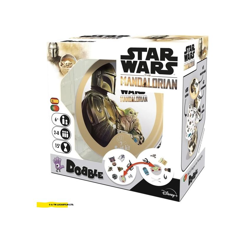 EDGE ENTERTAINMENT - Dobble Mandalorian Star Wars - Juego De Mesa - Español