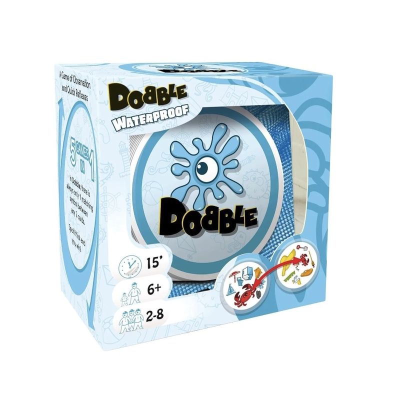 EDGE ENTERTAINMENT - Dobble Beach Resiste Al Agua Playa - Juego De Mesa - Español