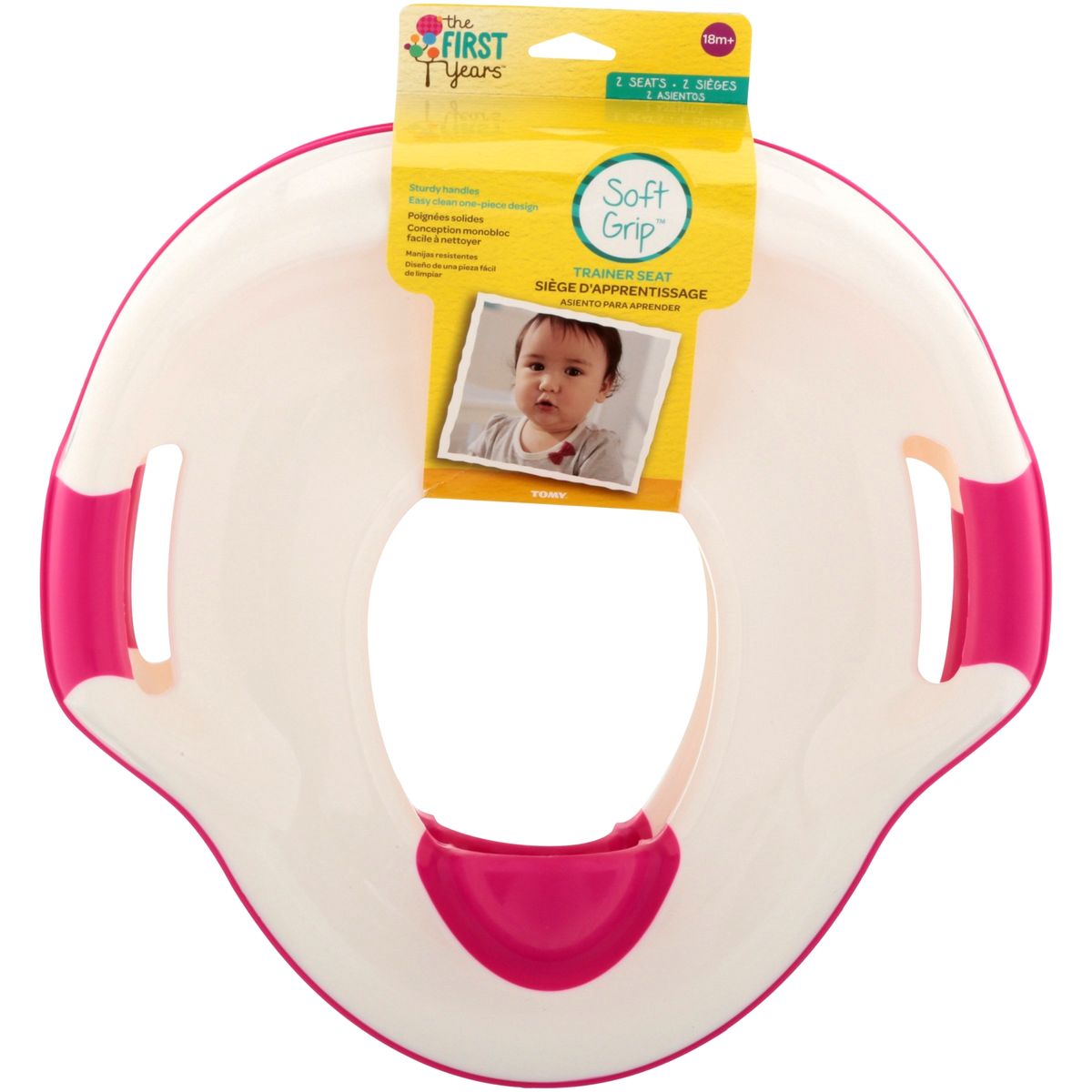 THE FIRST YEARS - PACK 2 ADAPTADORES WC ROSADO SUAVE EXTRA RESISTENTE